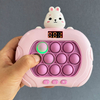 Rabbit Quick Push Pop Game Fidget Toys Pink