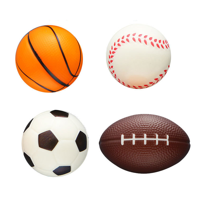 Sports Balls Slow Rising Squishy Basketball Football Soccer Baseball Squeezable Toy