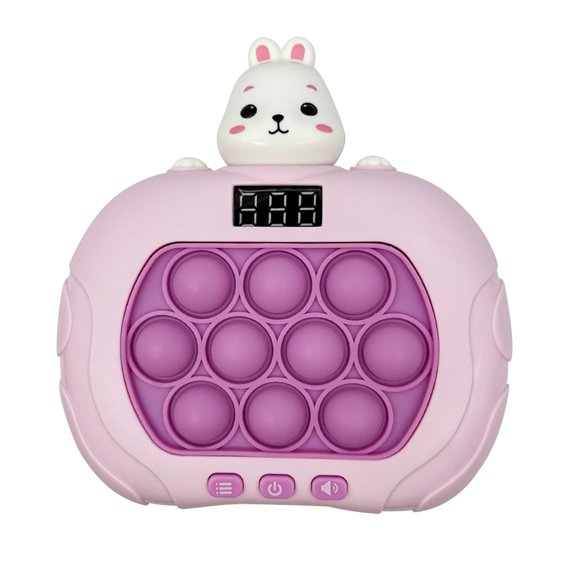 Rabbit Quick Push Pop Game Fidget Toys Pink