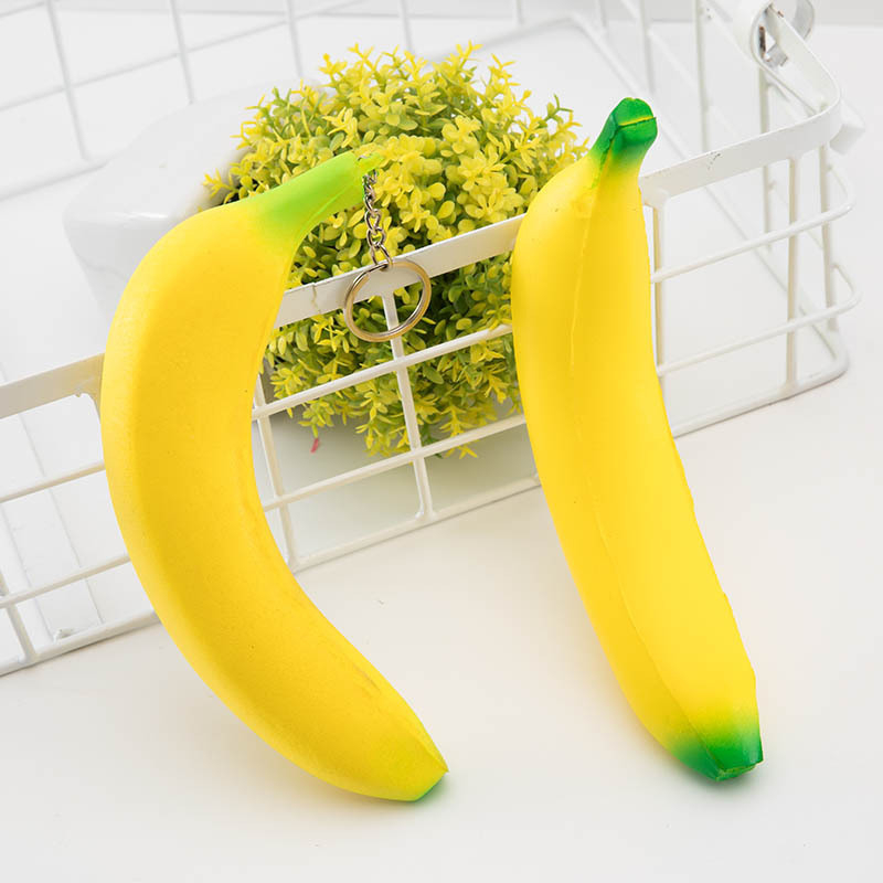 Stretchy Banana Super Squishy Slow Rising Sensory Fidget Fruit Toys Stress Relief