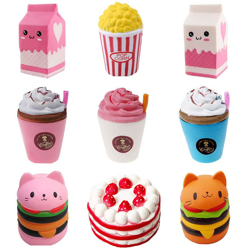 Simulation Food Squishy Stress Relief Squeeze Toys Party Favors