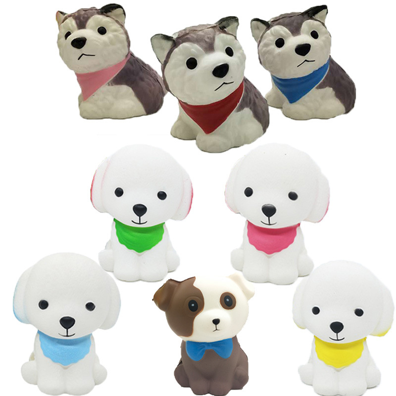 Simulation Puppy Husky Soft Slow Rising Stress Relief Toy