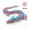 3D Printed Articulated Crystal Dragon Fidget Toy for Home Office Decor