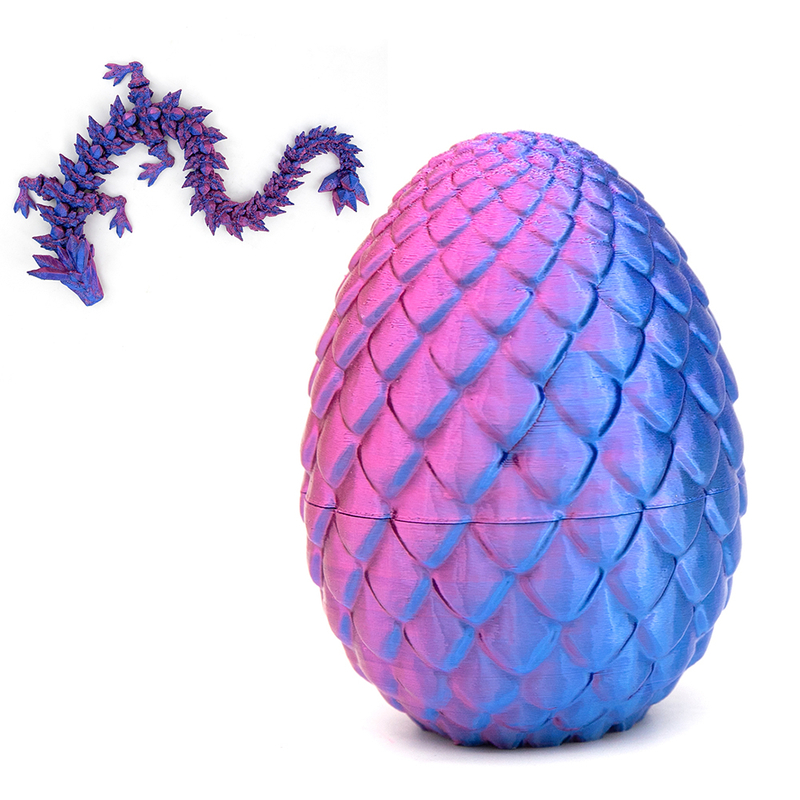 3D Printed Dragon Egg with Dragon Inside Fidget Toys for Gifts