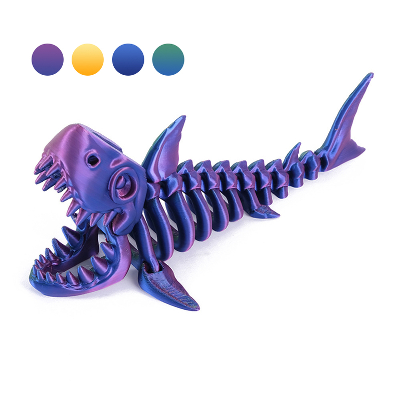 3D Printed Cranial Shark Toy Fun Shark Skeleton Design Decoration