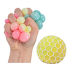 Colorful Mesh Grape Stress Balls Squeeze Ball Stretchy Toys