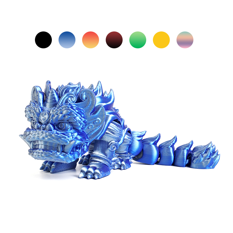 3D Printed Kirin Lion multiple-joint mobility Desk Toy