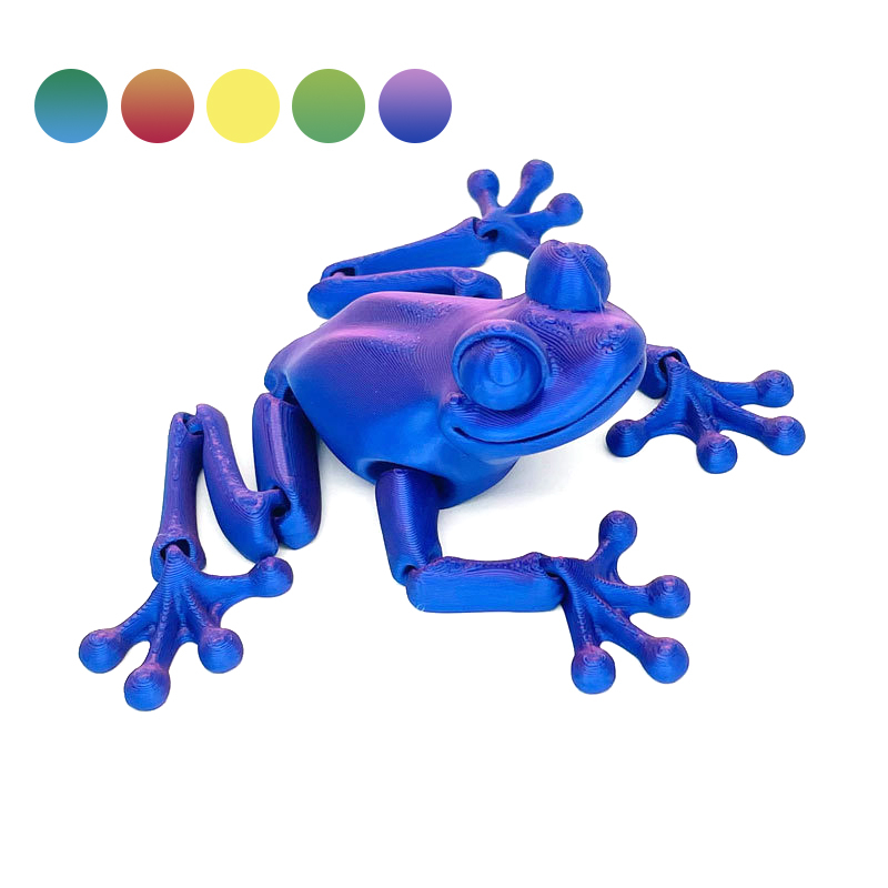 3D Printed Frog Toys Rotatable Frog Toys with Movable Joints
