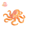 3D Printed Octopus Animal Gift Creative Ornament Articulated Octopus Toys