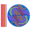 Sensory Activity Board Toy Silicone Quiet Fidget Toys for Kids and Adults