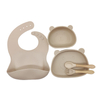 Silicone Baby Feeding Set Children Eating Utensils Tableware