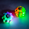 Pop Ball Silicone 3D Stress Relief Rotating LED Light up