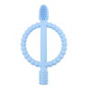 Silicone Infant Toothbrush Baby Teething Toys with Easy-Hold Handle
