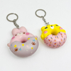 PU Donut Key Chains Slow Rising Toy Soft