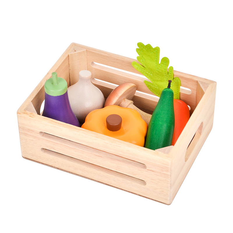 Wooden Play Food for Toddlers Pretend Food Play Kitchen Accessories