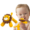 Lion Silicone Infant Hand Teether Pacifiers Clip for Baby