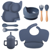 Silicone Baby Feeding Set Toddler Feeding Supplies with Elephant Shape