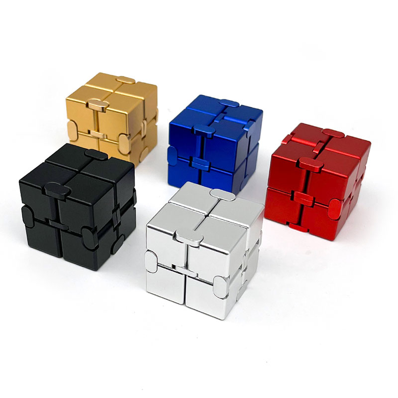 Aluminum Alloy Infinity Cube Fidget Toy Relieve Stress