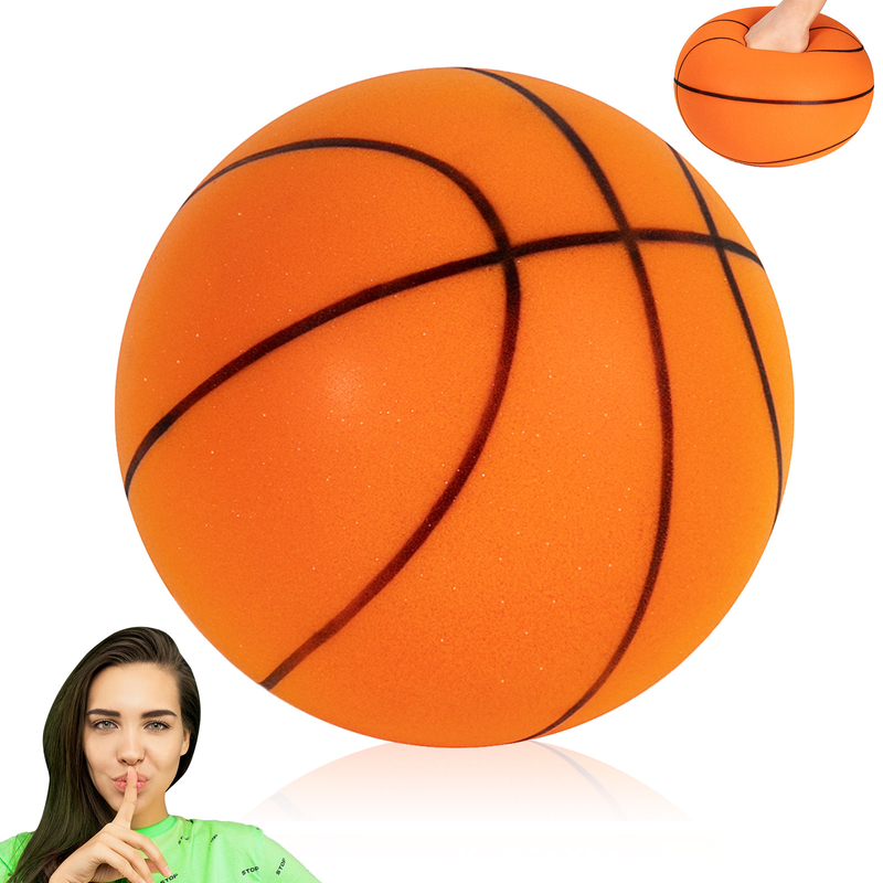 Silent Basketball Dribbling Indoor Quiet Foam Ball Noiseless Bouncing Basketball