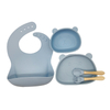 Silicone Baby Feeding Set Children Eating Utensils Tableware
