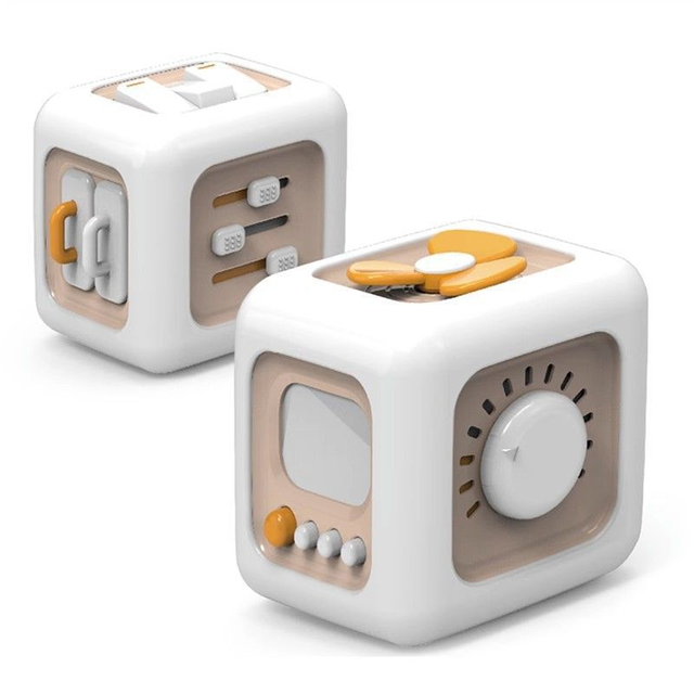 6 in 1 Busy Cube Montessori Sensory Toys for Toddlers 1-3