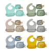 Silicone Baby Feeding Set Children Eating Utensils Tableware