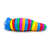 Rainbow Sensory Slug Fidget Toy for Kids Adults Decompression Fun