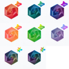 Fractal Fidget Hexagon 3D Printed Infinity Cube Sensory Toys