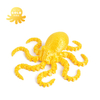 3D Printed Octopus Animal Gift Creative Ornament Articulated Octopus Toys