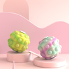 Pop Ball Silicone 3D Stress Relief Rotating LED Light up