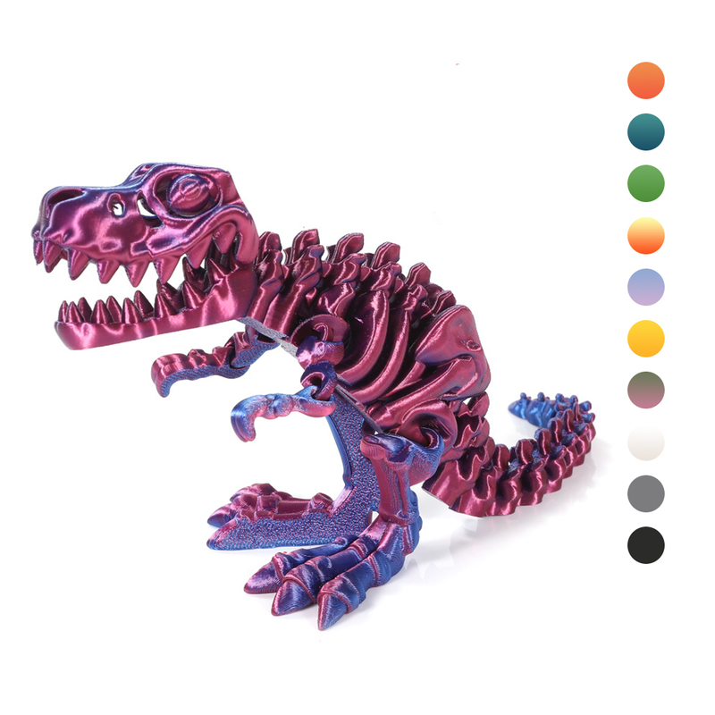 3D Printed Dinosaur Bones Articulated T-Rex Skeletons Fidget Toy