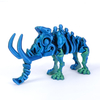 3D Printed Articulated Mammoth Statue Skeleton Halloween Toy for Home Decoration