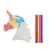 Unicorn Sensory Activity Board Soft Silicone Calm Down Fidget Toy